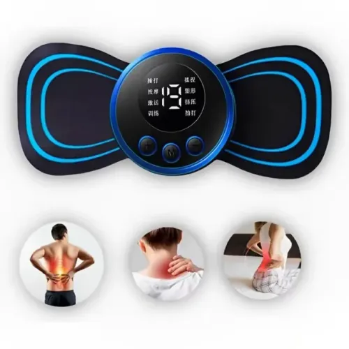 Mini Massageador EMS Estimulador Elétrico De Pescoço Portátil Para Alívio Da Dor Muscular 