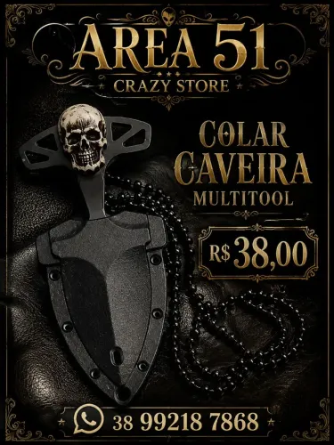 Colar caveira Multiuso