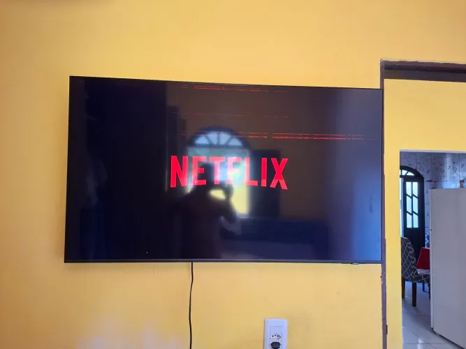 TV SAMSUNG qled 50 tela ruim.