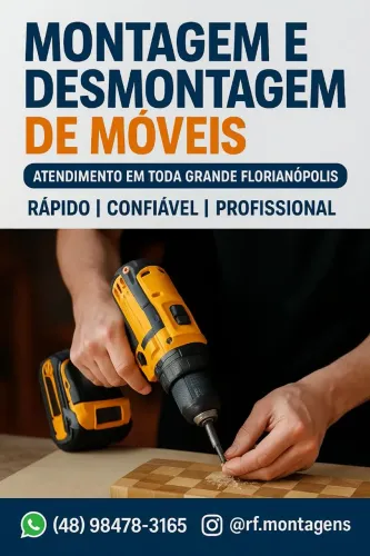 MONTADOR DE MÓVEIS EXPERIENTE/ FLORIANÓPOLIS E REGIÃO