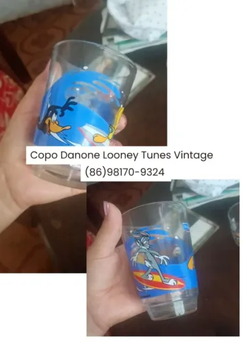 Copo looney tunes colecionavel