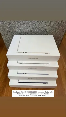 Macbook M5 512GB/16GB Lacrado - Nota fiscal