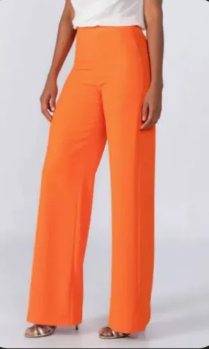 Calça pantalona laranja