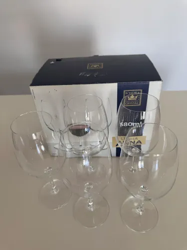 05 taças Bohemia crystal 580ml