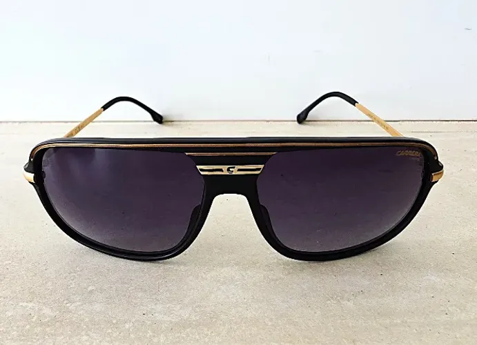 Óculos Carrera C Sport 10/s 146 62 Preto Lente Degradê Retrô Cinza Dourado