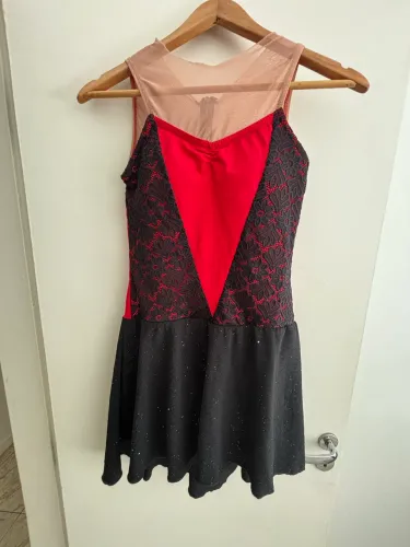 Vestido figurino patinação artística 