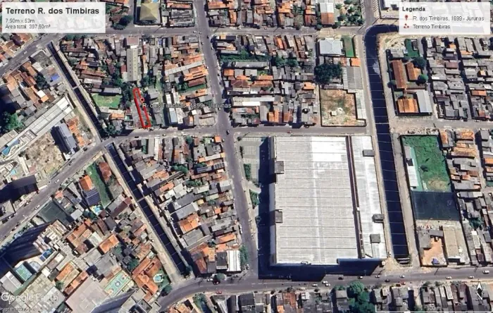 Terreno na Rua dos Timbiras - Jurunas - Belém/PA