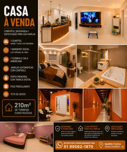 Casa a venda no bairro Tijuca cidade de Alvorada. Venda direto com proprietário