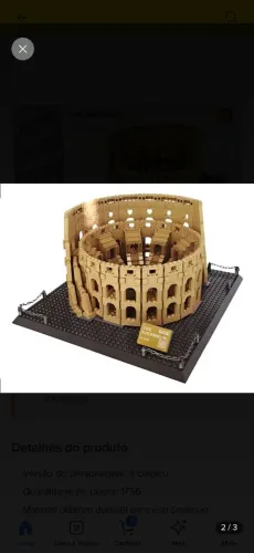 Blocos de montar Coliseu Roma