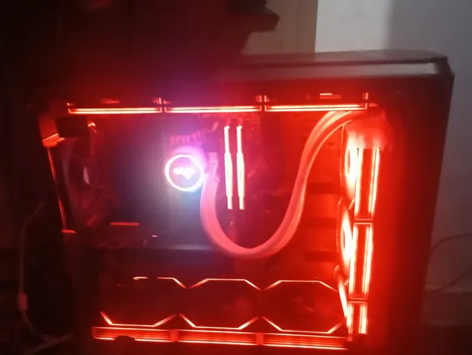 Gabinete Gamer Bluecase BG-007, Mid Tower, com 3 Fans vidro Temperado, Black, S-Fonte