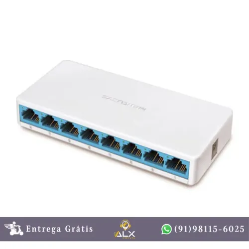 Switch Mercusys 8 Portas /100 Ms108 *ENTREGA GRÁTIS*