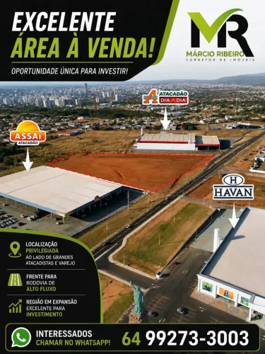 Área de 20.000m² a Venda ao lado do Assaí e Dia a Dia | Próxima à Havan