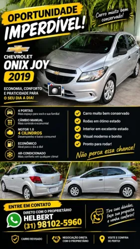 Chevrolet Onix JOY Hatch 1.0 8V Flex Mec. 4P 2019