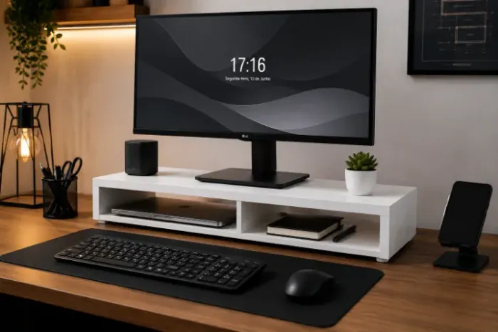 suporte de monitor em mdf 