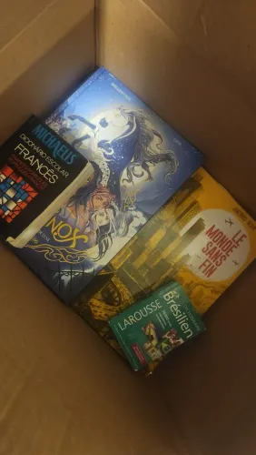 Livros em francês para doar
