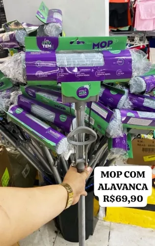 MOP COM ALAVANCA | RODO PARA LIMPEZA | RODO BANHEIRO