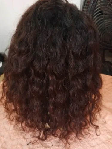 Lace cabelo humano cacheado 
