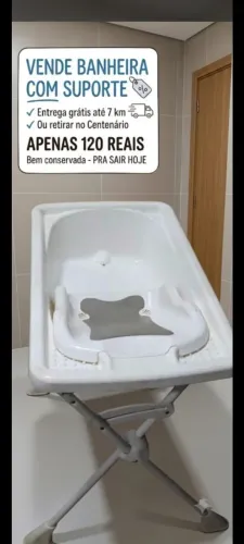 Banheira com suporte