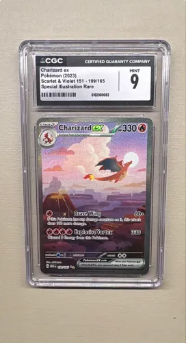 Carta Pokémon Charizard 151 Graduada