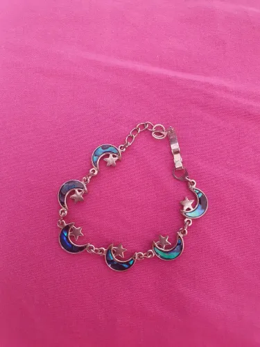 Pulseira lua e estrela