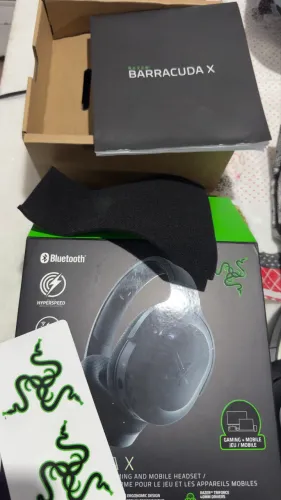 Headset Razer Barracuda X Sem Fio Black Wireless E Bluetooth Cor Preto