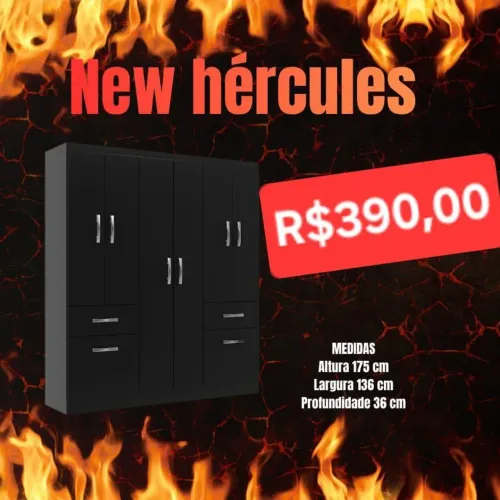Guarda Roupa New Hércules 
