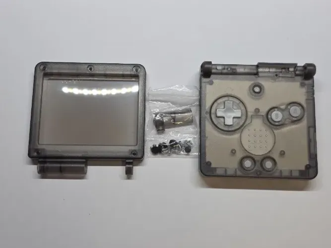 Carcaça Game Boy Advance GBA Preto Translúcido
