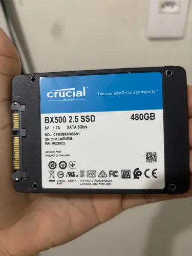 Memória SSD Crucial 480GB