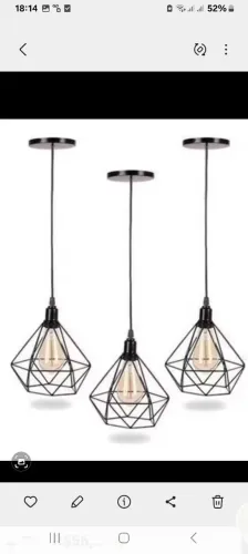 Kit com 3 Luminárias Industrial 