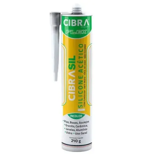 SILICONE ACETICO BRANCO (CIBRA)