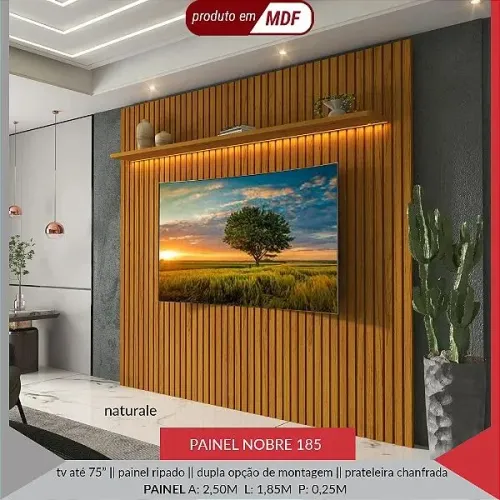 PAINEL NOBRE RIPADO PNL LED. MEDIDAS 2.50x1.85