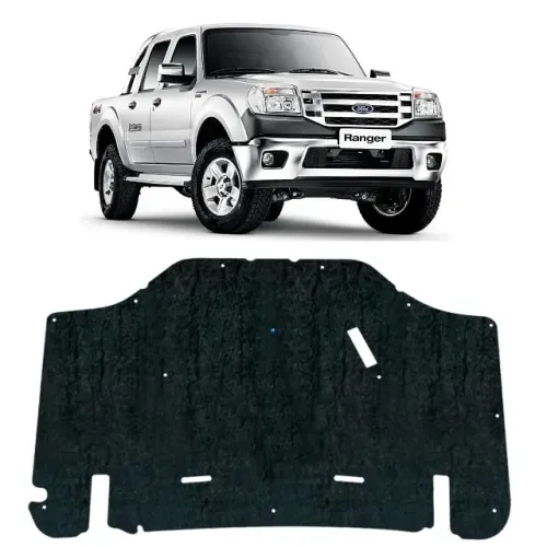 Forro Capô Ford Ranger 2010 2011 Autocolante e Antichamas + Presilhas