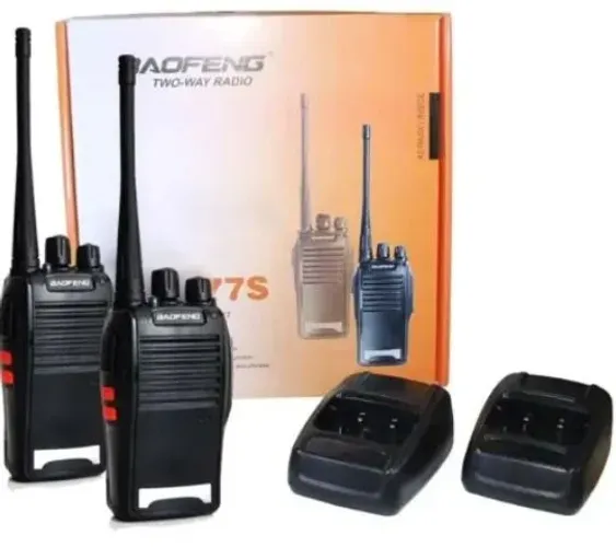 Kit 4 Radio Comunicador 777s Profissional Ht Uhf 16 Canais<br>R$ 250