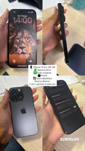 IPHONE 14 PRO R$ 2800