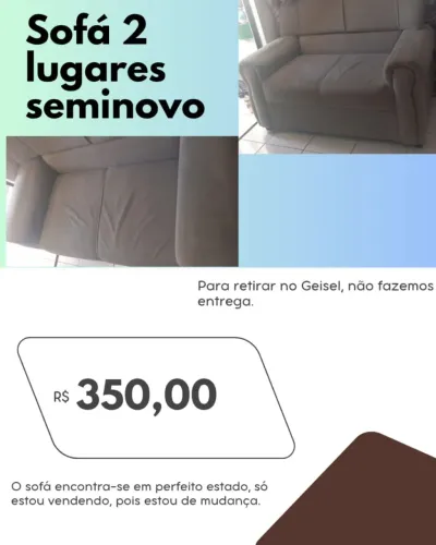 Sofá 2 lugares