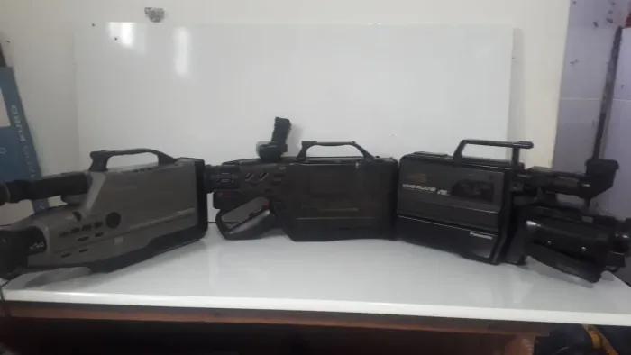 3 câmeras Vhs Panasonic pra decoração