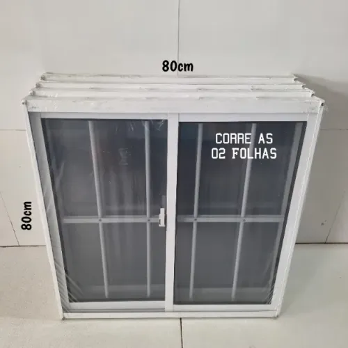 Janela de Alumínio Branco C/Grade: 240,00 avista