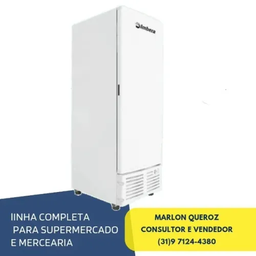 Freezer Porta Cega Imbera 560L Branco 