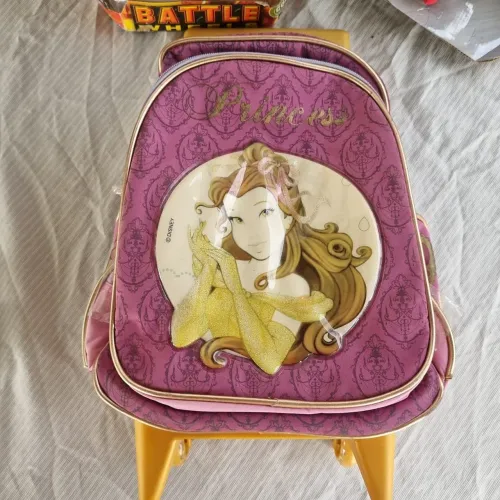 Mochila de Rodinha Disney Princesa Bela Ano 2008 Original Nova