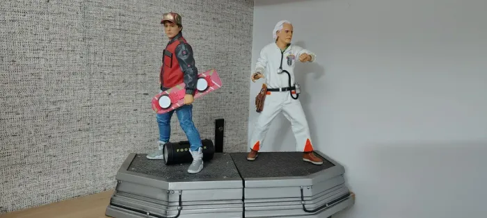 Marty e Doc Brown Back to the future Iron Studios