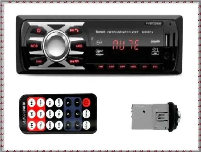 Som automotivo - Mp3 Player - Radio Bluetooth Usb First Option - 1 dim