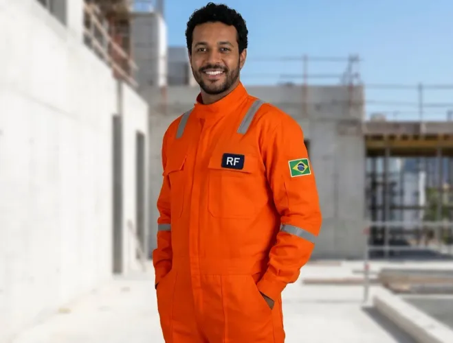 Macacão Operacional Laranja RF (Retardante a Fogo) - Alta Visibilidade