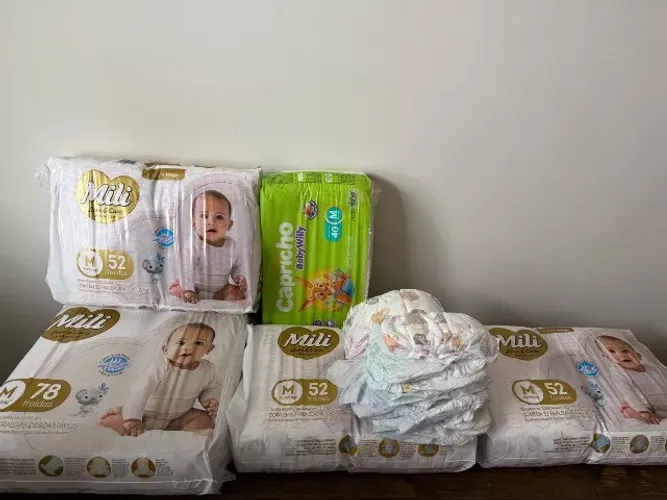 Fraldas mili 234 fraldas por 149 reais