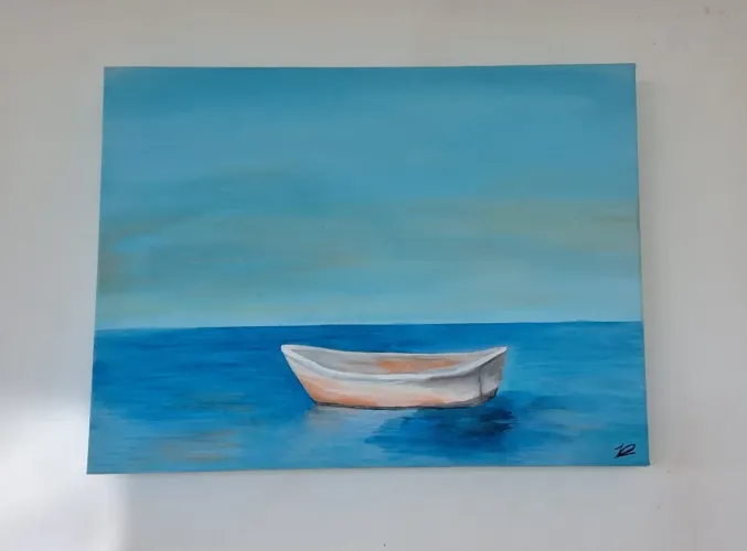 Quadro pintado sobre tela