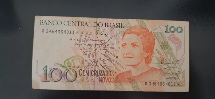 Nota 100 cruzados novos