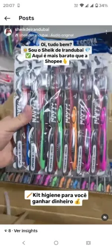 Kit higiene + entrega grátis