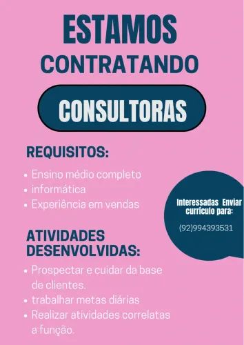 OPORTUNIDADE DE EMPREGO