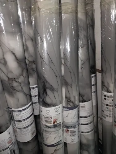 Papel de parede adesivo marmorizado - NOVO!