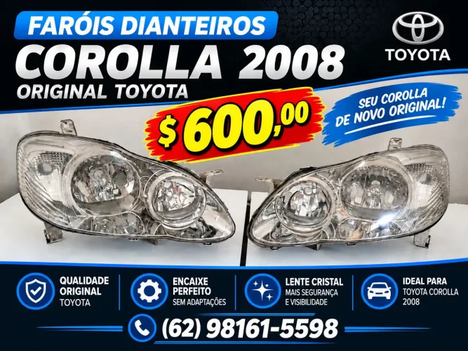 Farol Corolla 2003 a 2008