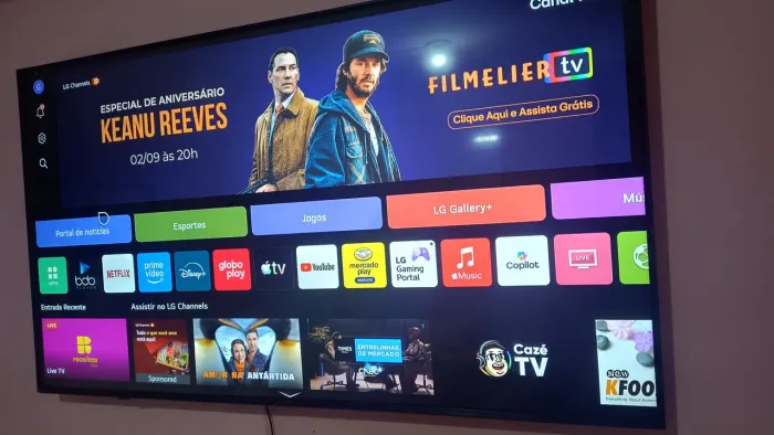 TV 65 SMART SEMI NOVA LG completa